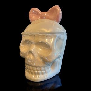 Ceramic skull jar